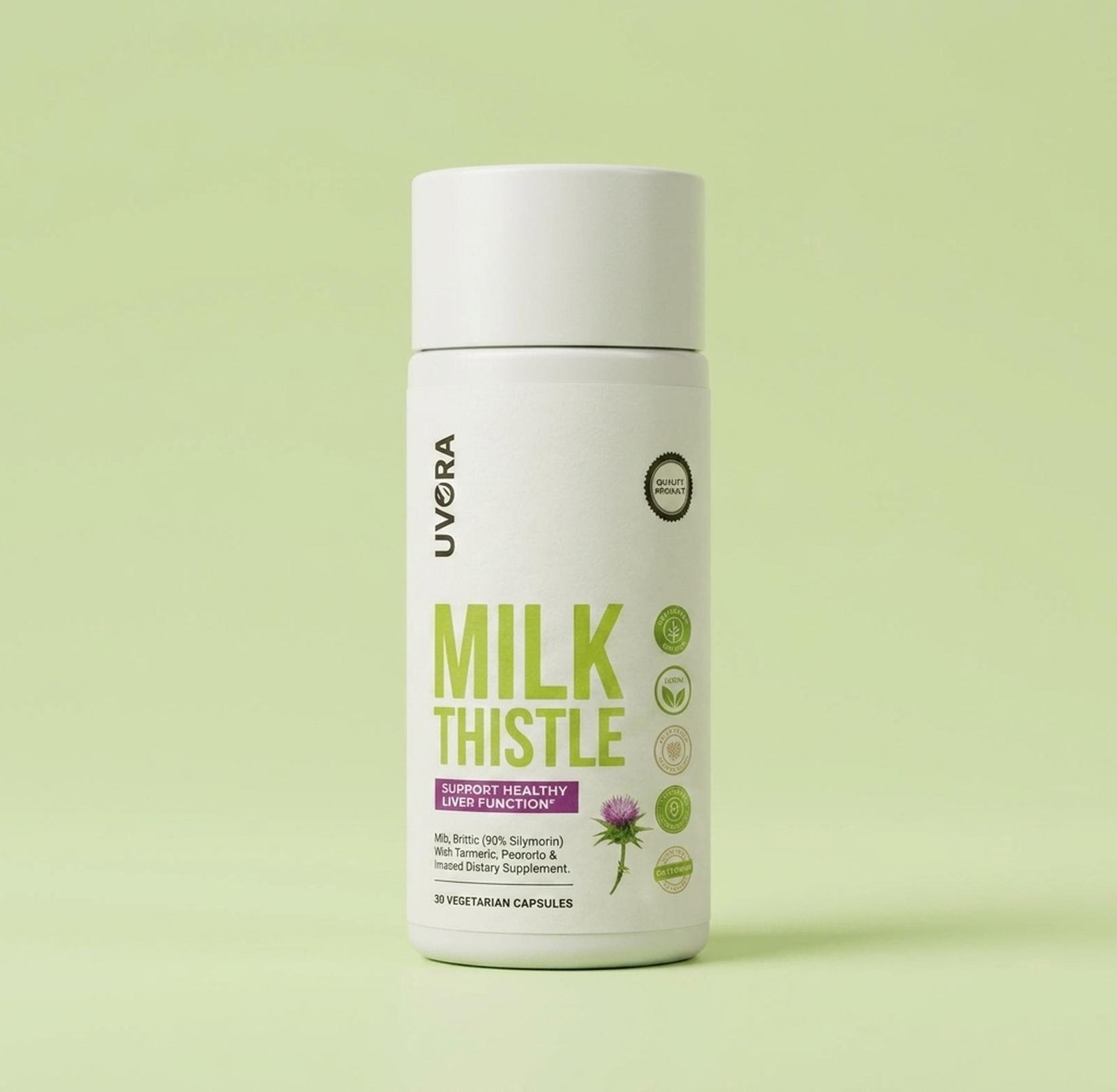 Uvora Milk Thistle bottle
